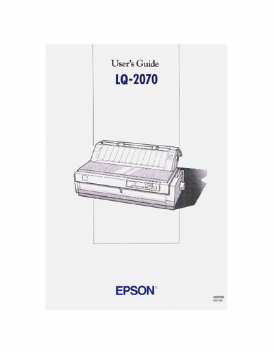 epson lq 2070muk user  manuals